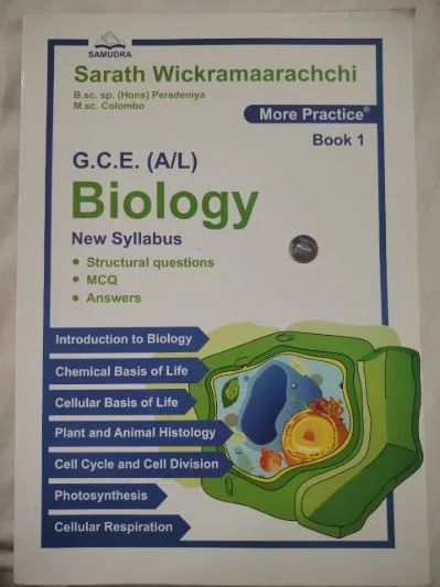 G.C.E. A/L biology new syllabus: structural questions , mcq, answers