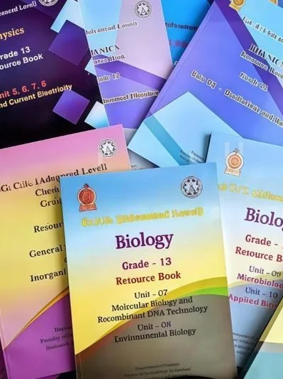 A/L Science English Medium Resource Books & Practical Guides (New Syllabus): Biology, Chemistry, Physics