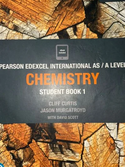 pearson edexcel international A level: chemistry student book 1