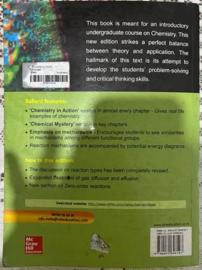 Chemistry by Chang: Ninth edition