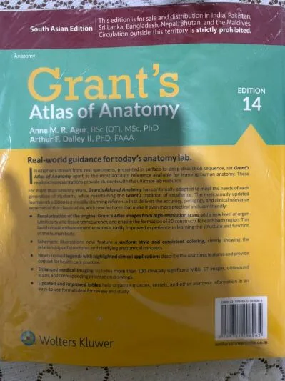 Grant's Atlas of Anatomy - 14th edition: 14th edition