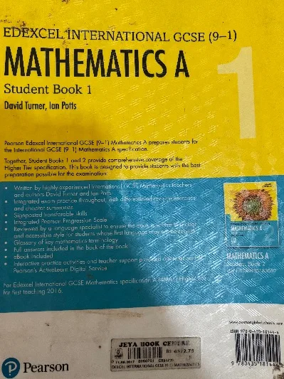 Pearson Edexcel IGCSE (9-1)Mathematics